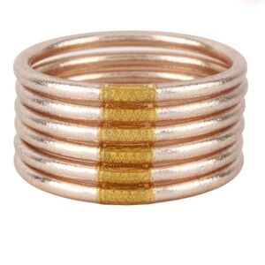 NWOT BuDhaGirl Champagne All Weather Bangles
